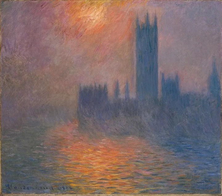 Monet — Houses of Parliament, sun through fog