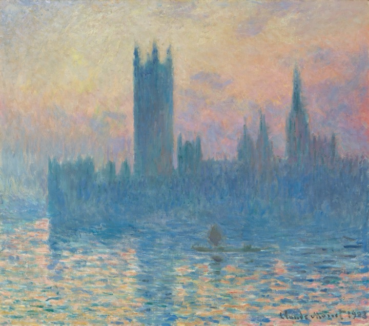 Monet — Houses of Parliament at sunset